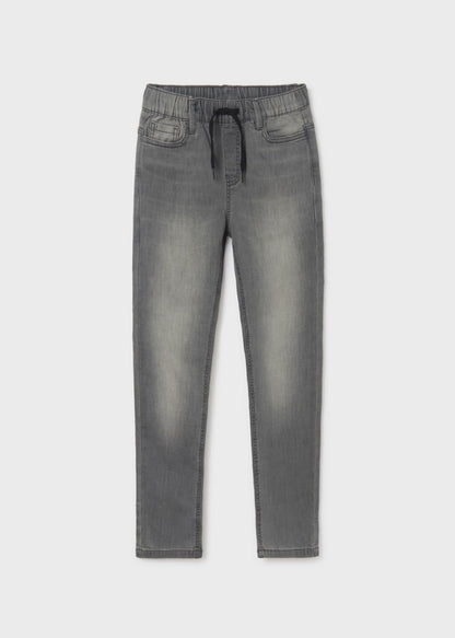 Pantalón largo jogger con algodón sostenible para chico MAYORAL Ref. 23/6592/68 Gris claro