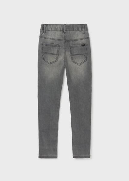 Pantalón largo jogger con algodón sostenible para chico MAYORAL Ref. 23/6592/68 Gris claro