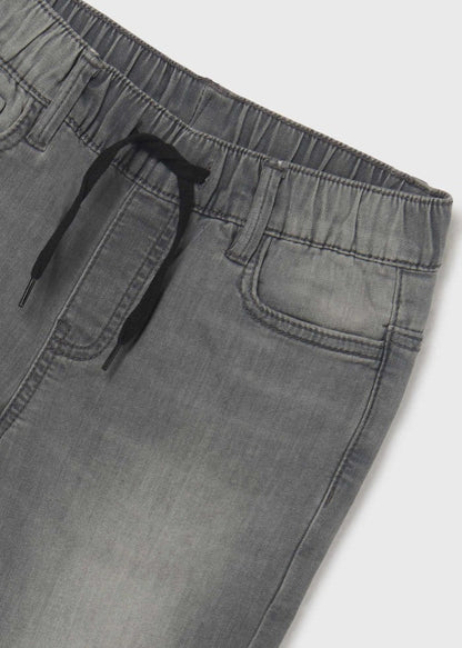 Pantalón largo jogger con algodón sostenible para chico MAYORAL Ref. 23/6592/68 Gris claro