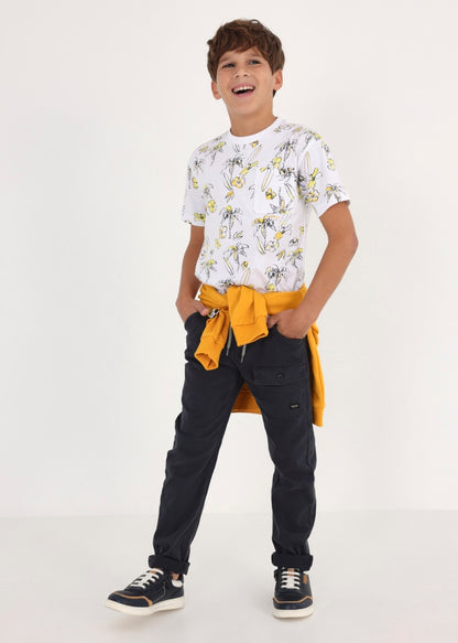 Pantalón largo jogger de algodón para chico Art. 23-06597-070 Lapiz
