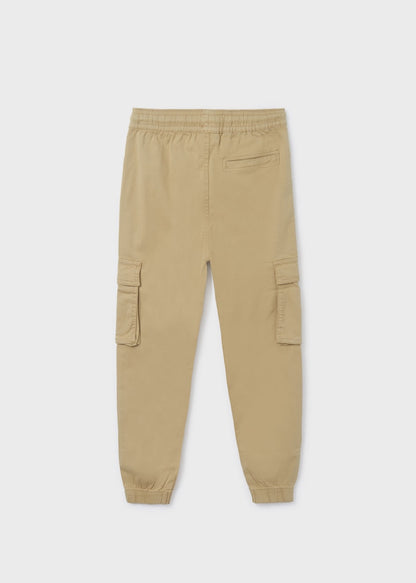 Pantalón largo jogger de algodón sostenible para chico Art. 23-06596-076 Arena