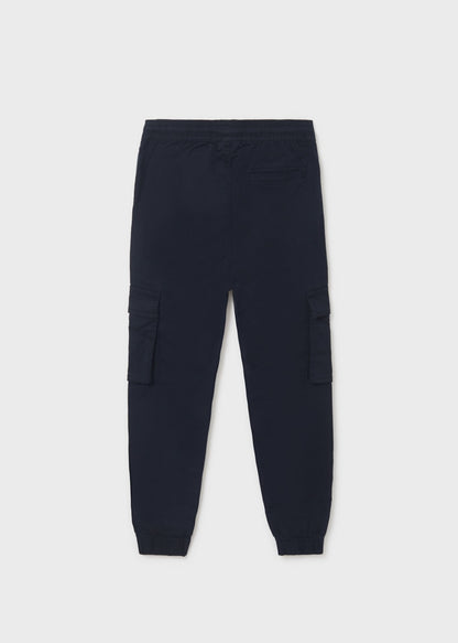 Pantalón largo jogger de algodón sostenible para chico Art. 23-06596-077 Marino