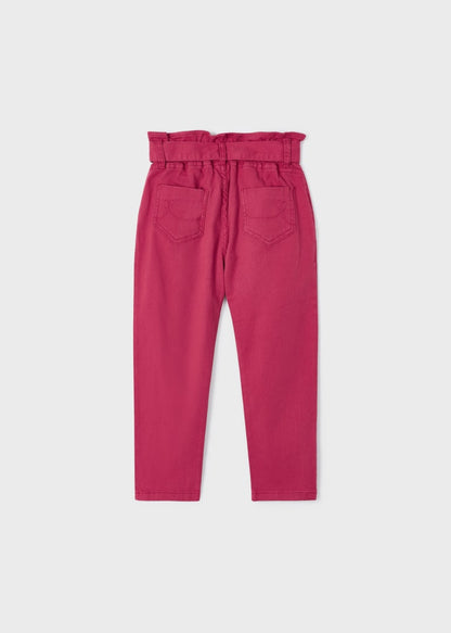Pantalón largo slouchy de algodón sostenible para niña Art. 23-03502-047 Hibiscus