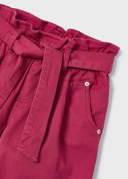 Pantalón largo slouchy de algodón sostenible para niña Art. 23-03502-047 Hibiscus