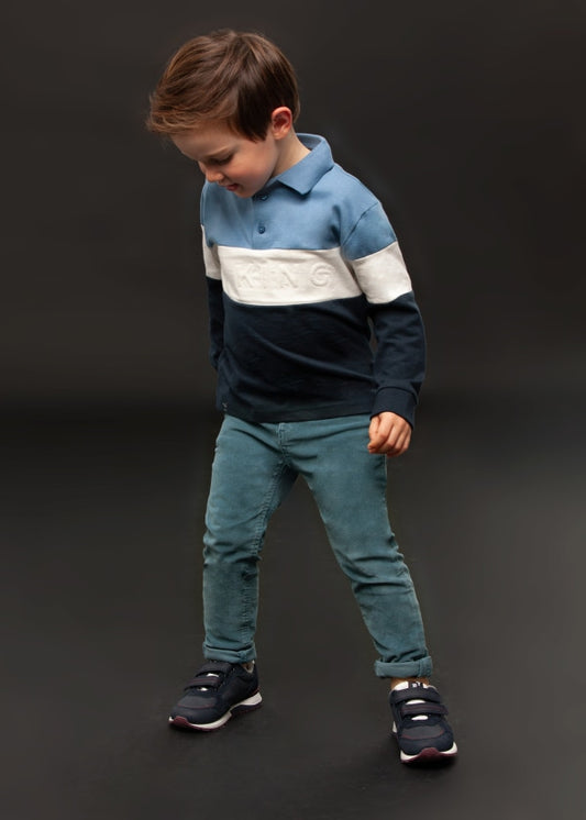 Pantalón pana slim fit Better Cotton niño  Ref. 13-00537-019 Stone Blue