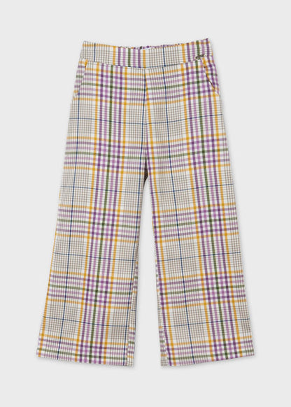 Pantalón Cropped Cuadros SKU 7564 Color 23 Lila