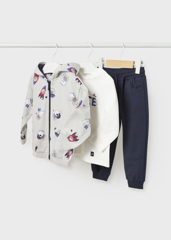 Pants 3 piezas estampado bebé  Ref. 13-02873-055 Cuarzo