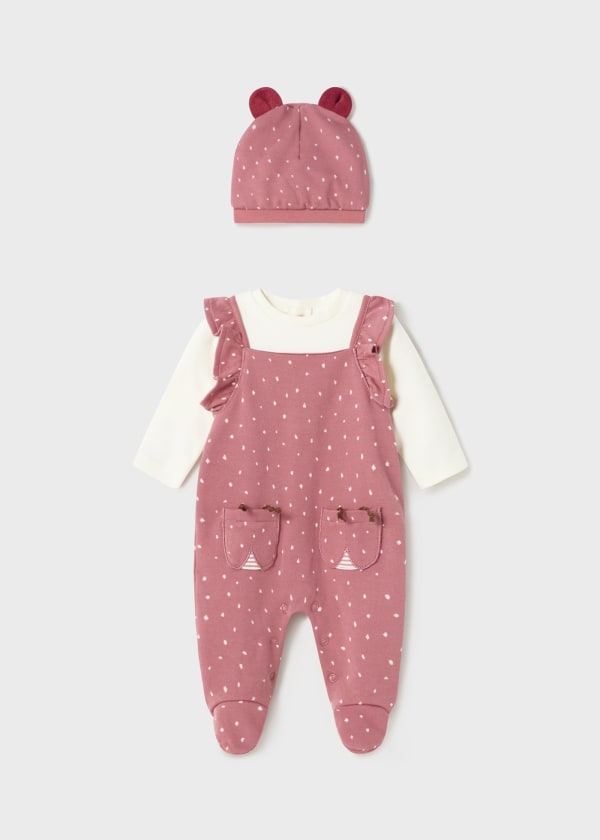 Peto simulado con gorro Better Cotton recién nacido  Ref. 13-02663-042 Lollipop