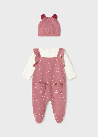 Peto simulado con gorro Better Cotton recién nacido  Ref. 13-02663-042 Lollipop