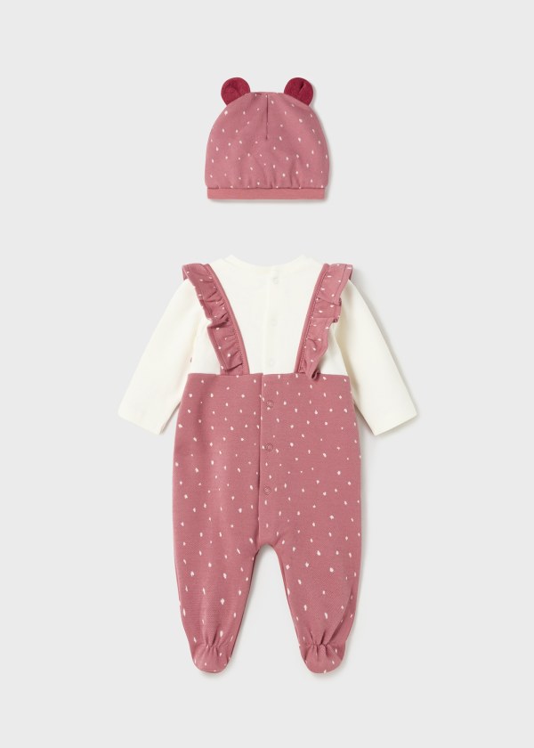 Peto simulado con gorro Better Cotton recién nacido  Ref. 13-02663-042 Lollipop