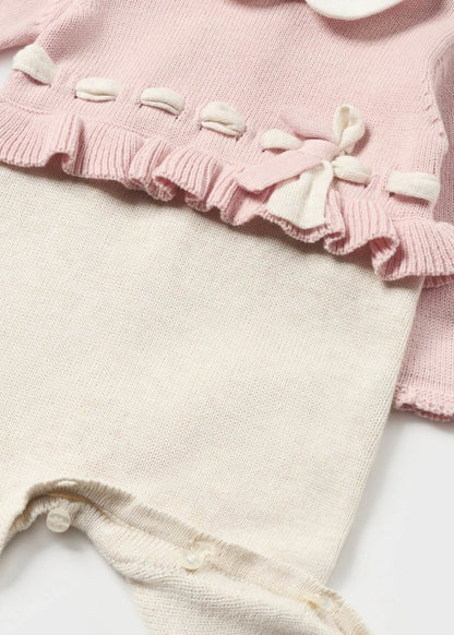 Pelele tricot para bebé MAYORAL Ref. 13/2661/66 Rosado