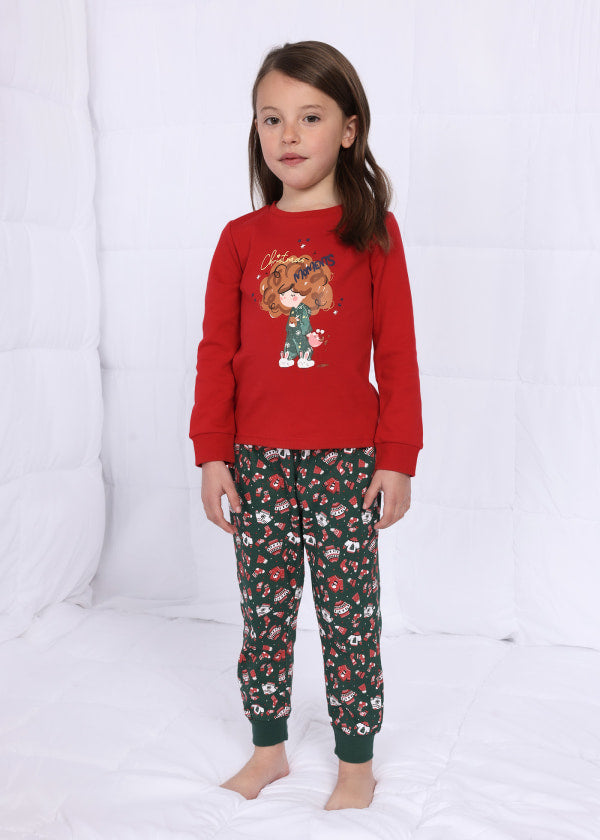 Pijama estampado Better Cotton niña MAYORAL Ref. 13-04779-026 Rojo