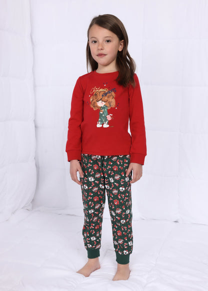 Pijama estampado Better Cotton niña MAYORAL Ref. 13-04779-026 Rojo