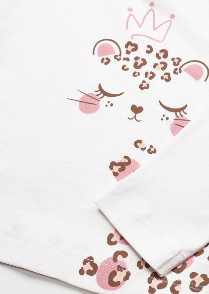 Pijama pantalón largo de algodón sostenible para bebé Art. 23-01771 Blanco
