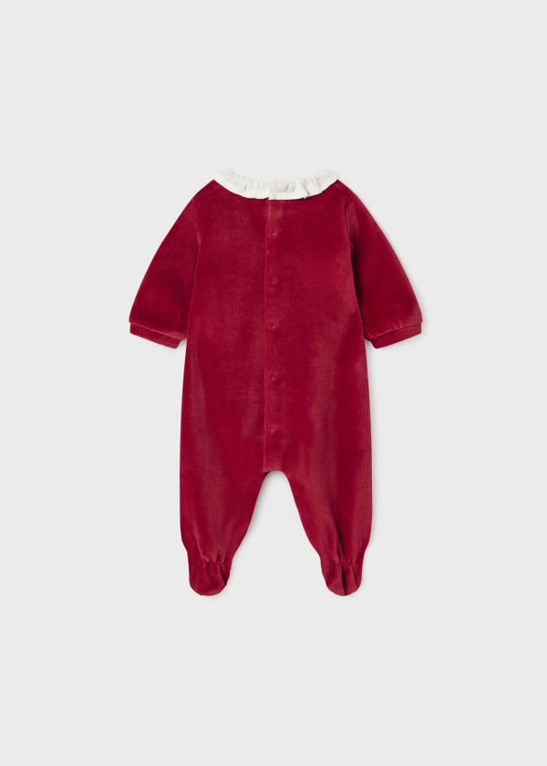 Pijama tundosado Better Cotton recién nacido Ref. 13-02739-016 Guinda