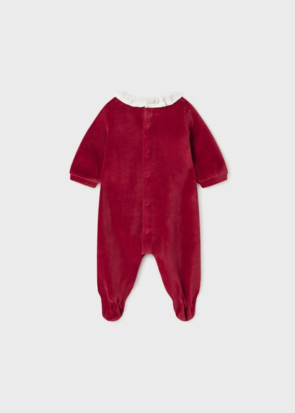 Pijama tundosado Better Cotton recién nacido Ref. 13-02739-016 Guinda
