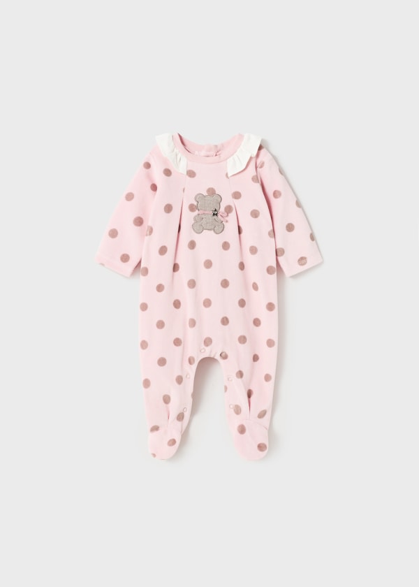 Pelele tundosado para bebé MAYORAL Ref. 13/2737/92 Rosa baby