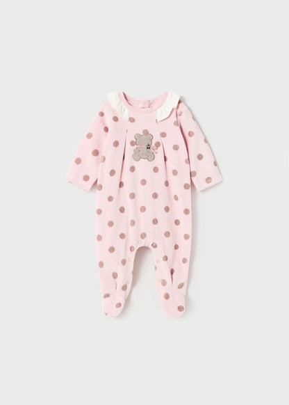 Pelele tundosado para bebé MAYORAL Ref. 13/2737/92 Rosa baby