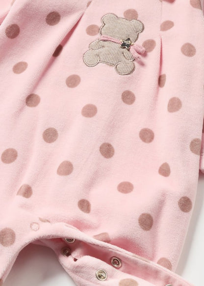 Pelele tundosado para bebé MAYORAL Ref. 13/2737/92 Rosa baby