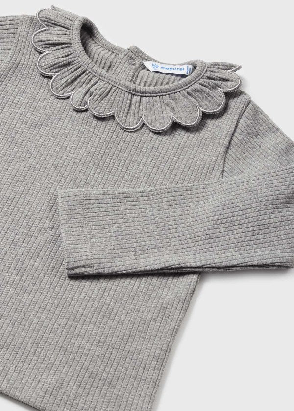 Playera canalé Better Cotton bebé  Ref. 13-02008-075 Acero Vig
