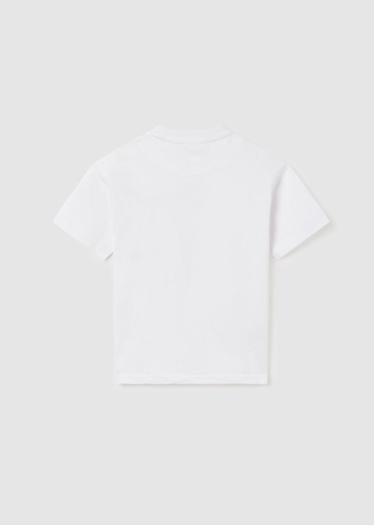 Playera con motivo estampado de algodón para chico Art. 23-06072-011 Blanco