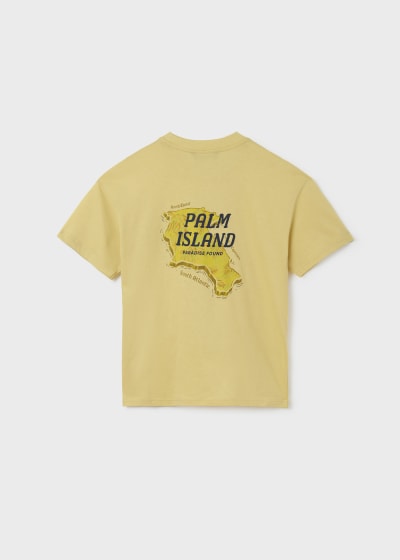 Playera con motivo estampado de algodón sostenible para chico NUKUTAVAKE Ref. 6076/47 Pera