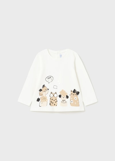 Copy of Playera estampada Better Cotton bebé Ref. 13-02012-014 Crudo