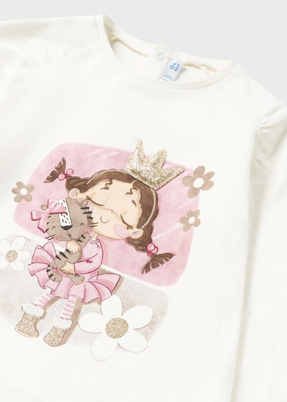 Playera estampada Better Cotton bebé Ref. 13-02010-089 Crudo