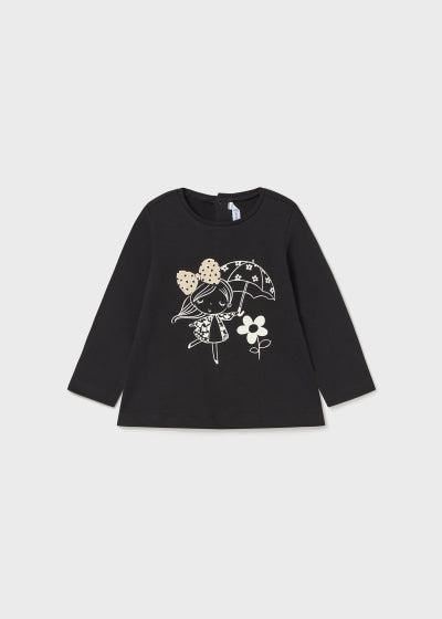 Playera estampada Better Cotton bebé Ref. 13-02012-015 Negro