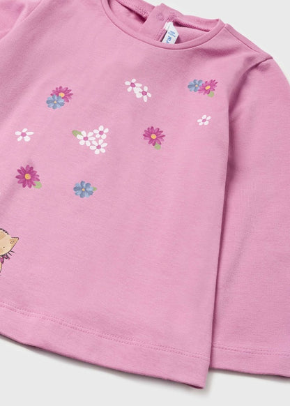Playera estampada Better Cotton bebé Ref. 13-02012-016 peonia