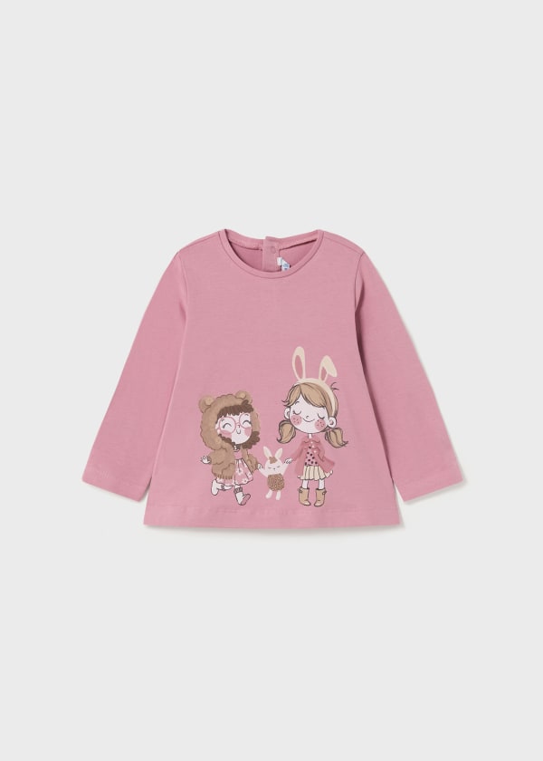 Playera estampada Better Cotton bebé  Ref. 13-02012-010 Rubor