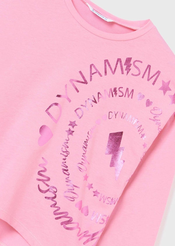 Camiseta m/l grafica MAYORAL Ref. 13/7058/26 Chicle