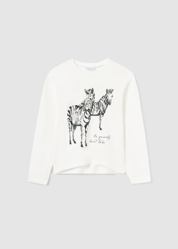 Camiseta m/l grafica MAYORAL Ref. 13/7058/27 Crudo