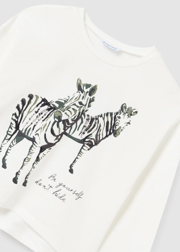 Camiseta m/l grafica MAYORAL Ref. 13/7058/27 Crudo
