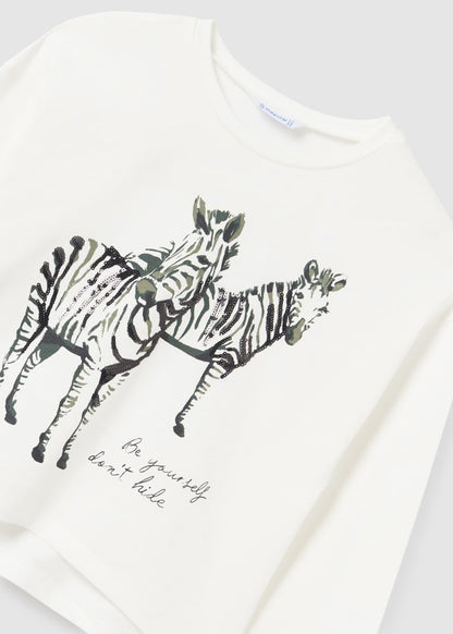 Camiseta m/l grafica MAYORAL Ref. 13/7058/27 Crudo