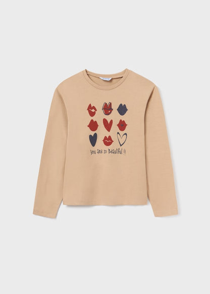 Playera estampada Better Cotton chica  Ref. 13-07048-081 Galleta