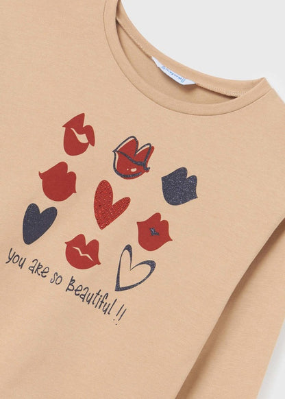Playera estampada Better Cotton chica  Ref. 13-07048-081 Galleta