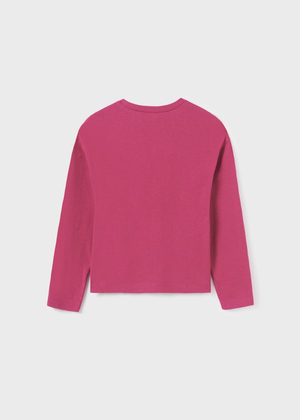 Playera estampada Better Cotton chica  Ref. 13-07054-010 Magenta