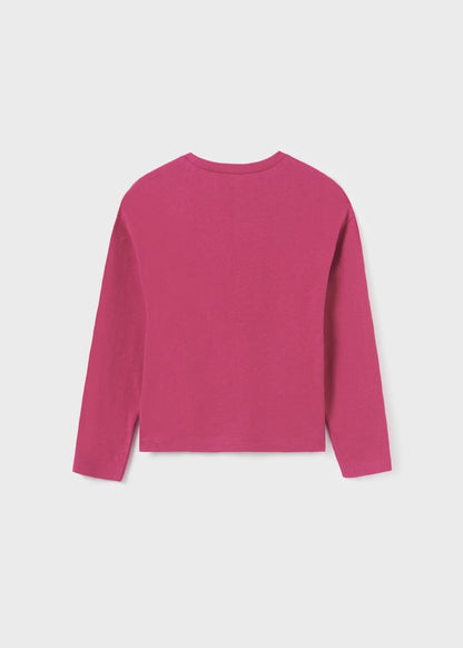 Playera estampada Better Cotton chica  Ref. 13-07054-010 Magenta