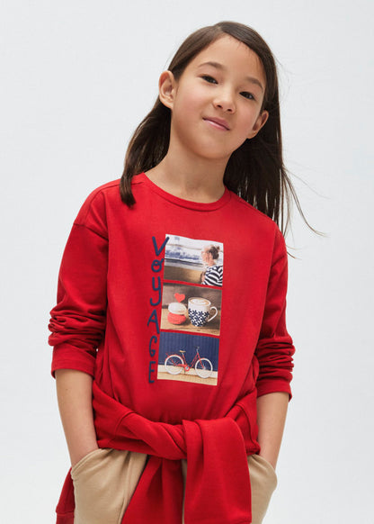 Camiseta m/l grafica MAYORAL Ref. 13/7049/68 Rojo