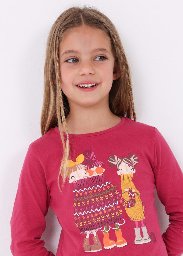 Playera estampada Better Cotton niña  Ref. 13-04014-054