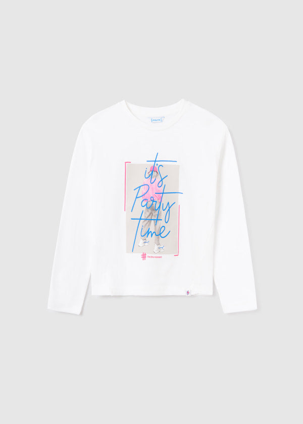 Camiseta m/l fotografica MAYORAL Ref. 13/7057/86 Crudo