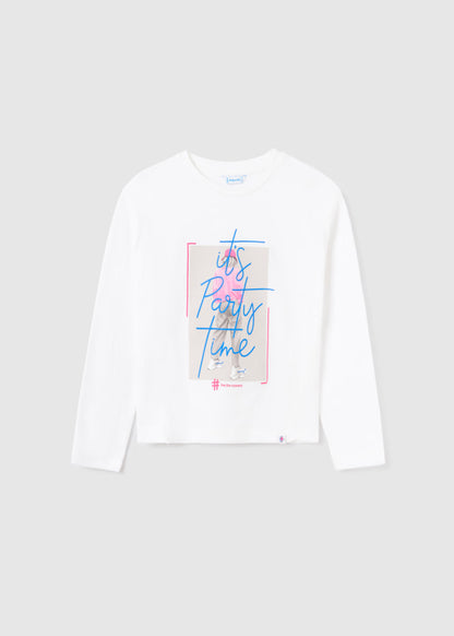 Camiseta m/l fotografica MAYORAL Ref. 13/7057/86 Crudo
