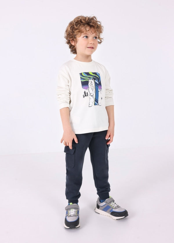 Playera hombro caído Better Cotton niño MAYORAL Ref. 13-04038-044 Glaciar