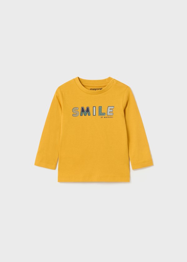 Playera letras Better Cotton bebé  Ref. 13-00108-015 15 Miel