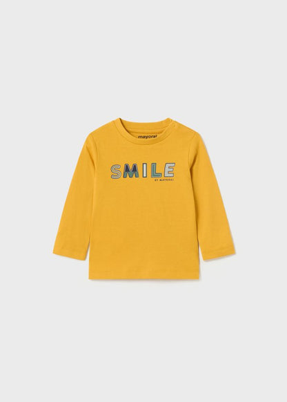 Playera letras Better Cotton bebé  Ref. 13-00108-015 15 Miel