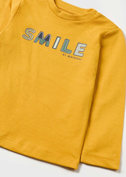 Playera letras Better Cotton bebé  Ref. 13-00108-015 15 Miel