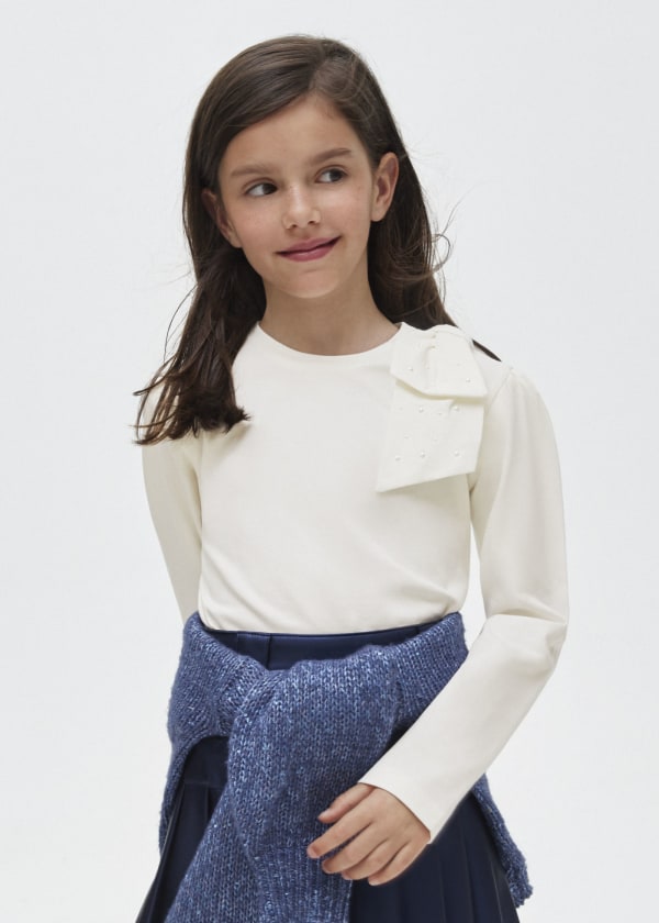 Playera moño Better Cotton chica  Ref. 13-07042-061 619.00 MXN