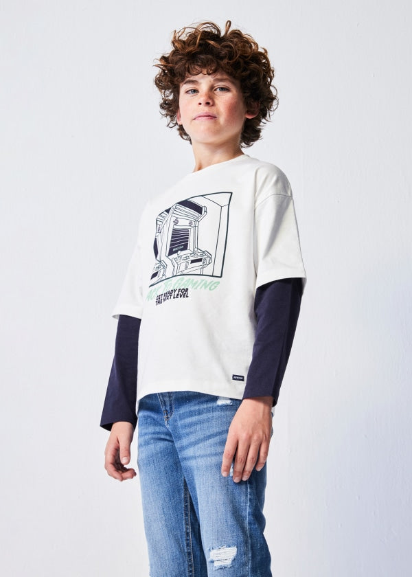 Playera skater Better Cotton chico  Ref. 13-07060-026 Nata