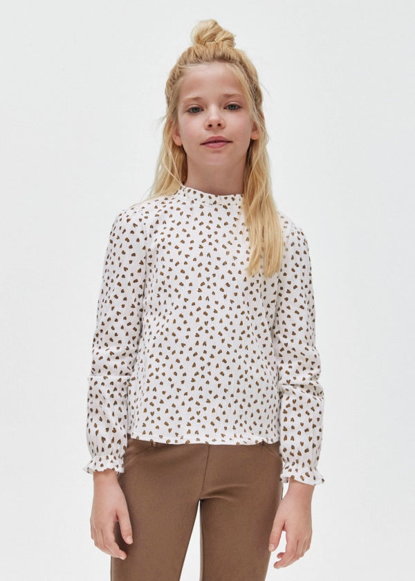 Playera topos bambula chica  Ref. 13-07050-075 Crudo